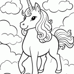 unicornio para colorir
