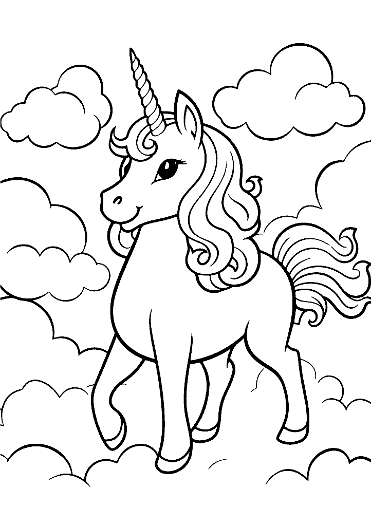 unicornio para colorir