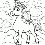 unicornio para colorir