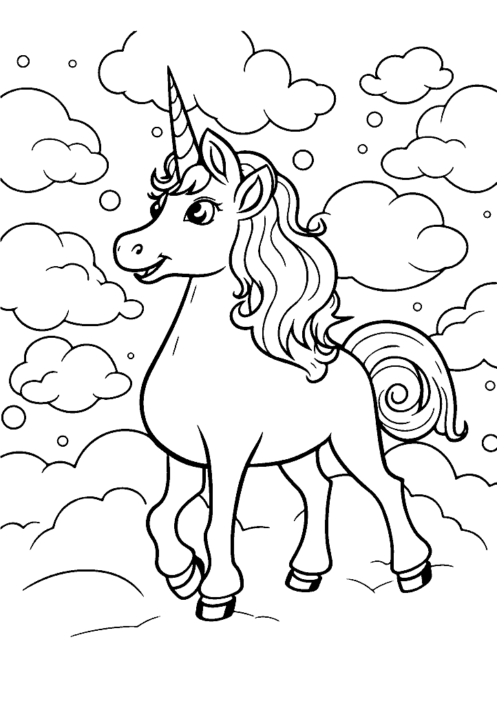 unicornio para colorir