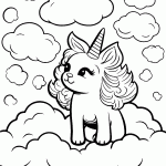 unicornio para colorir