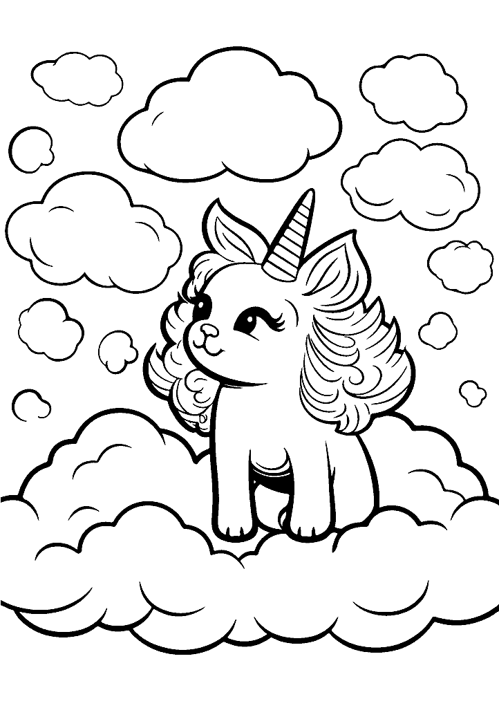 unicornio para colorir