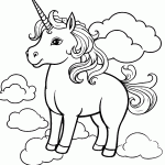 unicornio para colorir