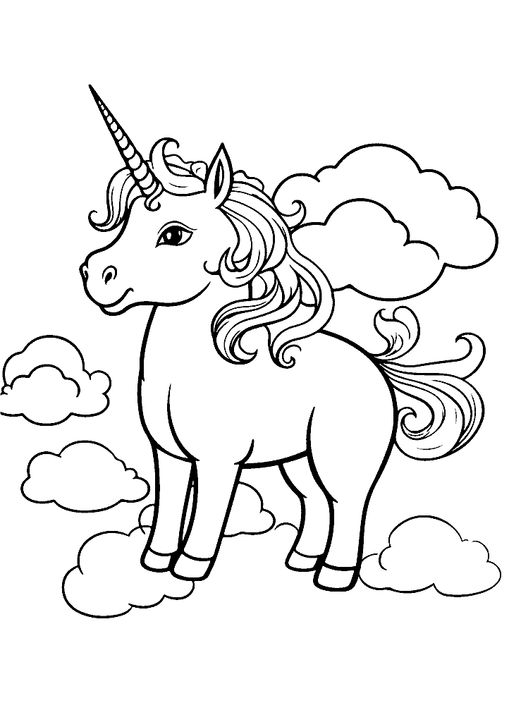 unicornio para colorir