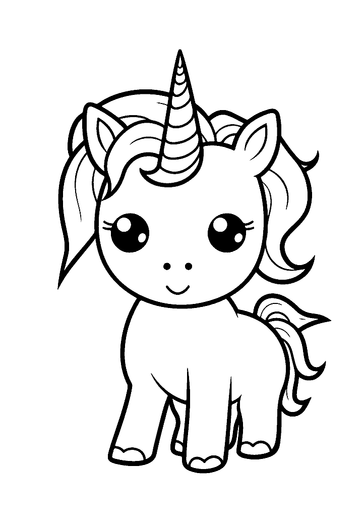 unicornio para colorir