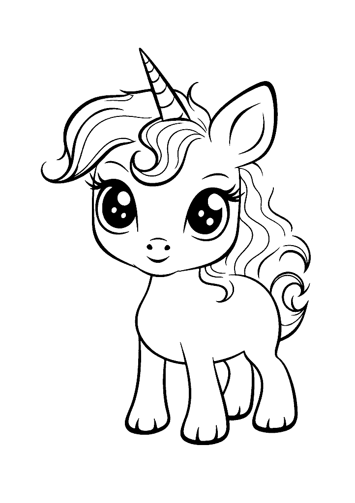 unicornio para colorir