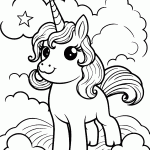 unicornio para colorir