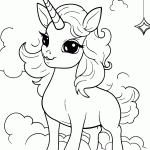 unicornio para colorir