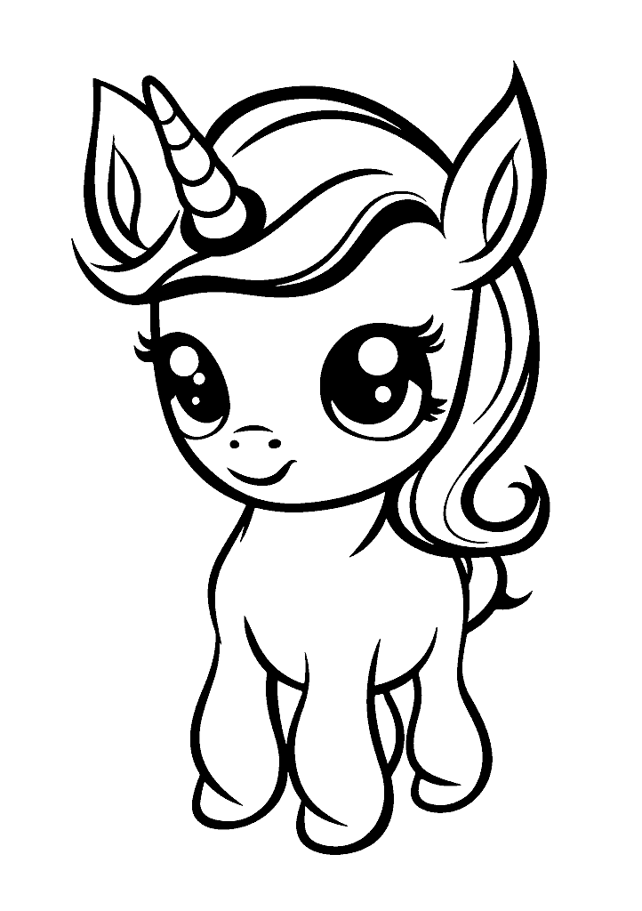 unicornio para colorir
