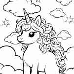 unicornio para colorir