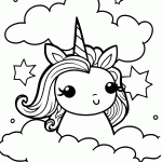 unicornio para colorir