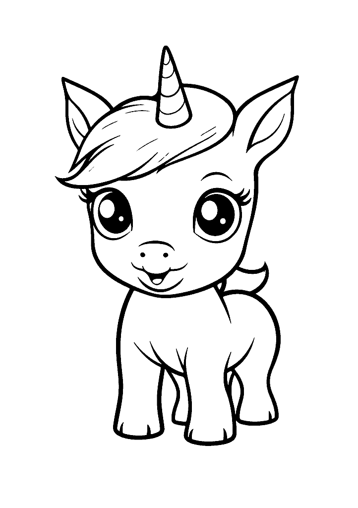 unicornio para colorir