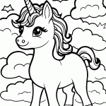 unicornio para colorir