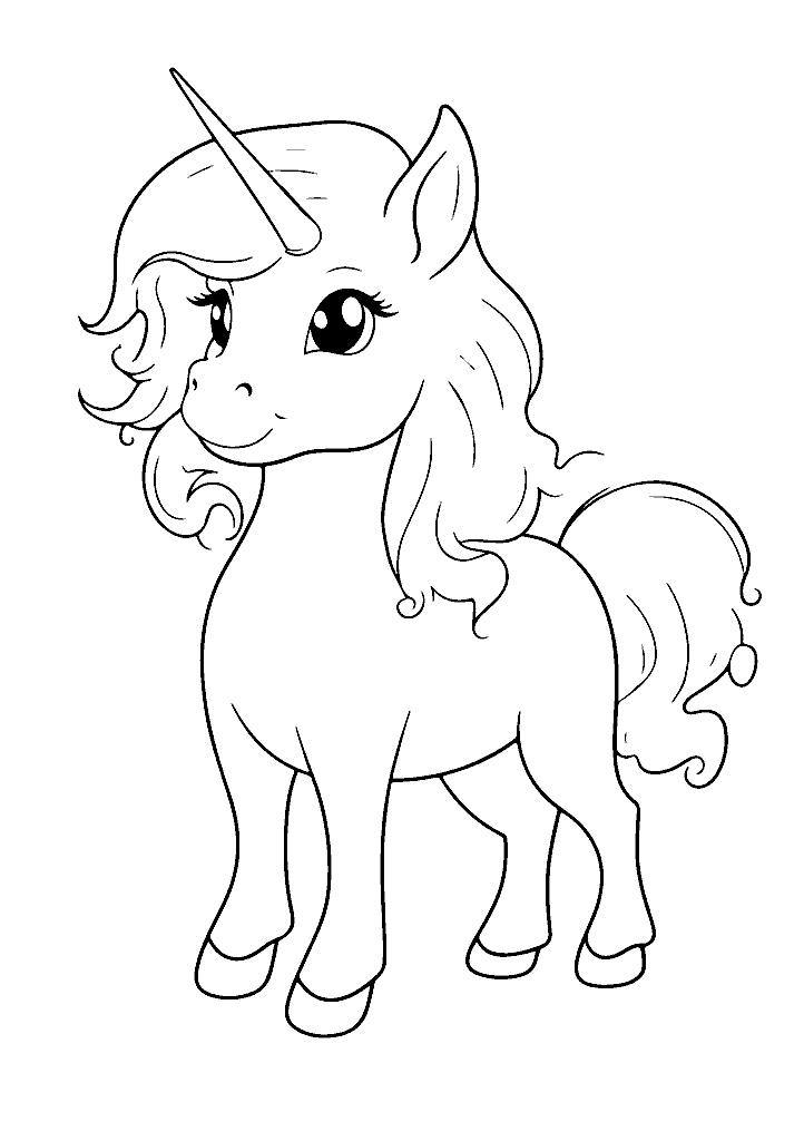 unicornio para colorir