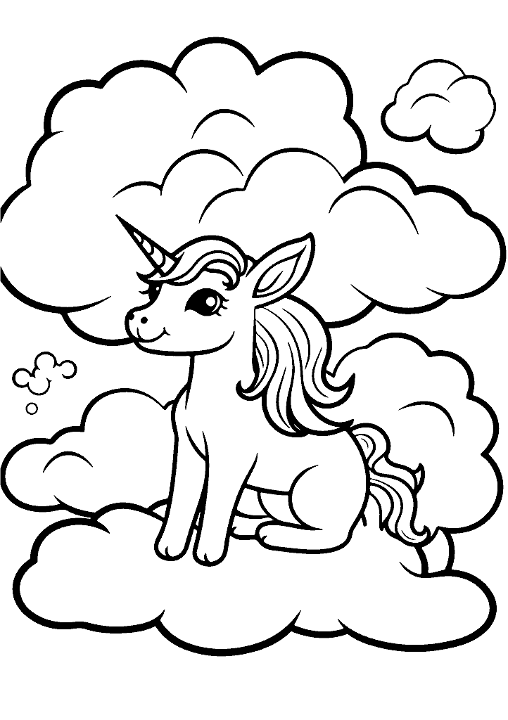 unicornio para colorir