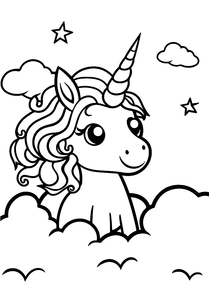 unicornio para colorir
