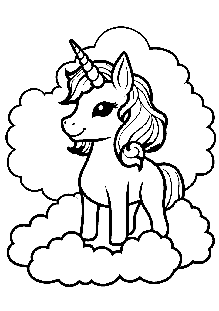 unicornio para colorir