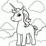 unicornio para colorir