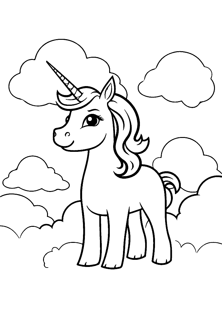 unicornio para colorir