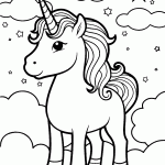 unicornio para colorir