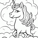 unicornio para colorir