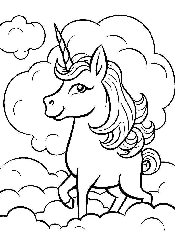unicornio para colorir
