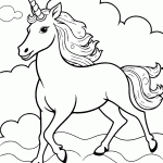 unicornio para colorir