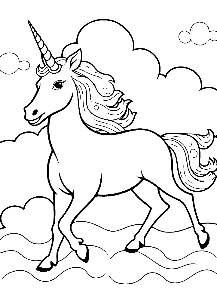 unicornio para colorir