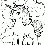 unicornio para colorir