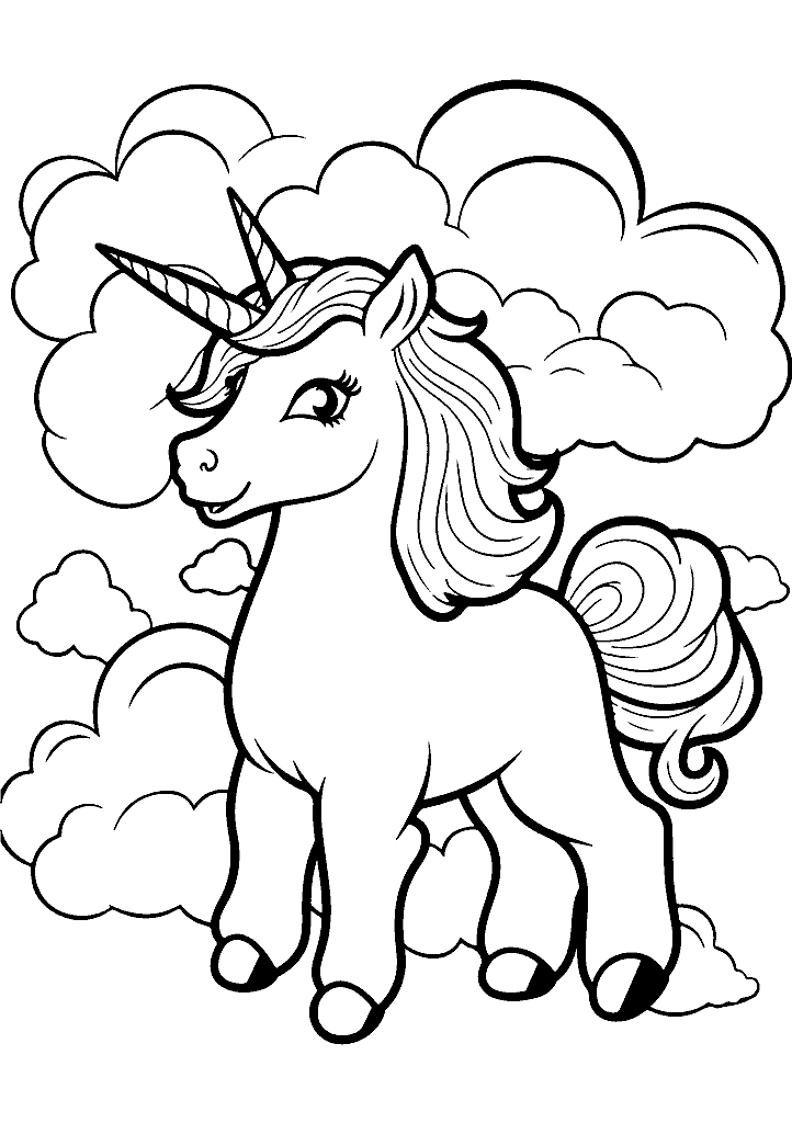 unicornio para colorir