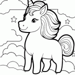 unicornio para colorir