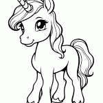 unicornio para colorir