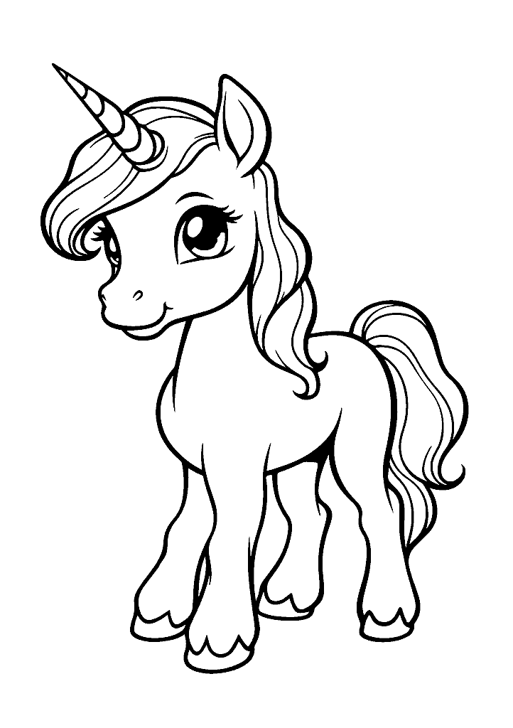 unicornio para colorir