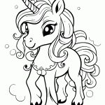 unicornio para colorir