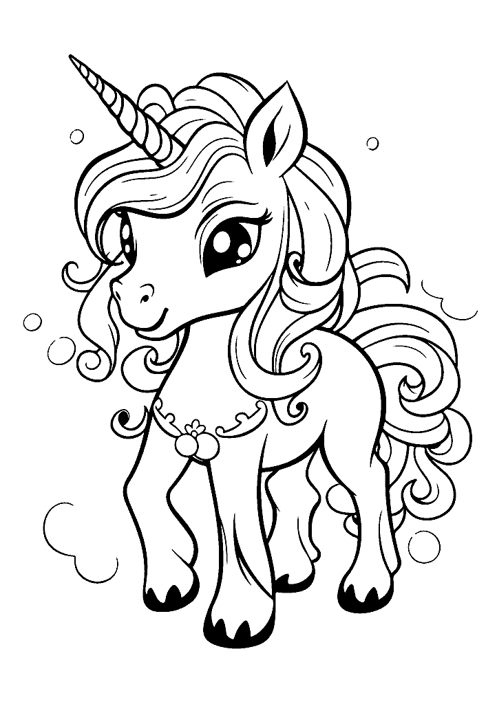 unicornio para colorir