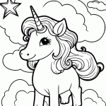 unicornio para colorir