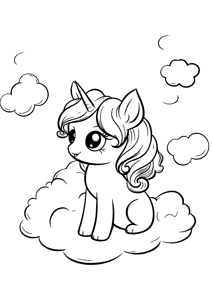 unicornio para colorir