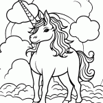 unicornio para colorir