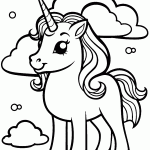unicornio para colorir