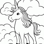 unicornio para colorir