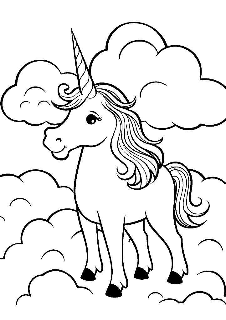 unicornio para colorir