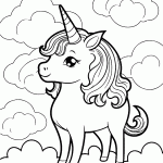 unicornio para colorir