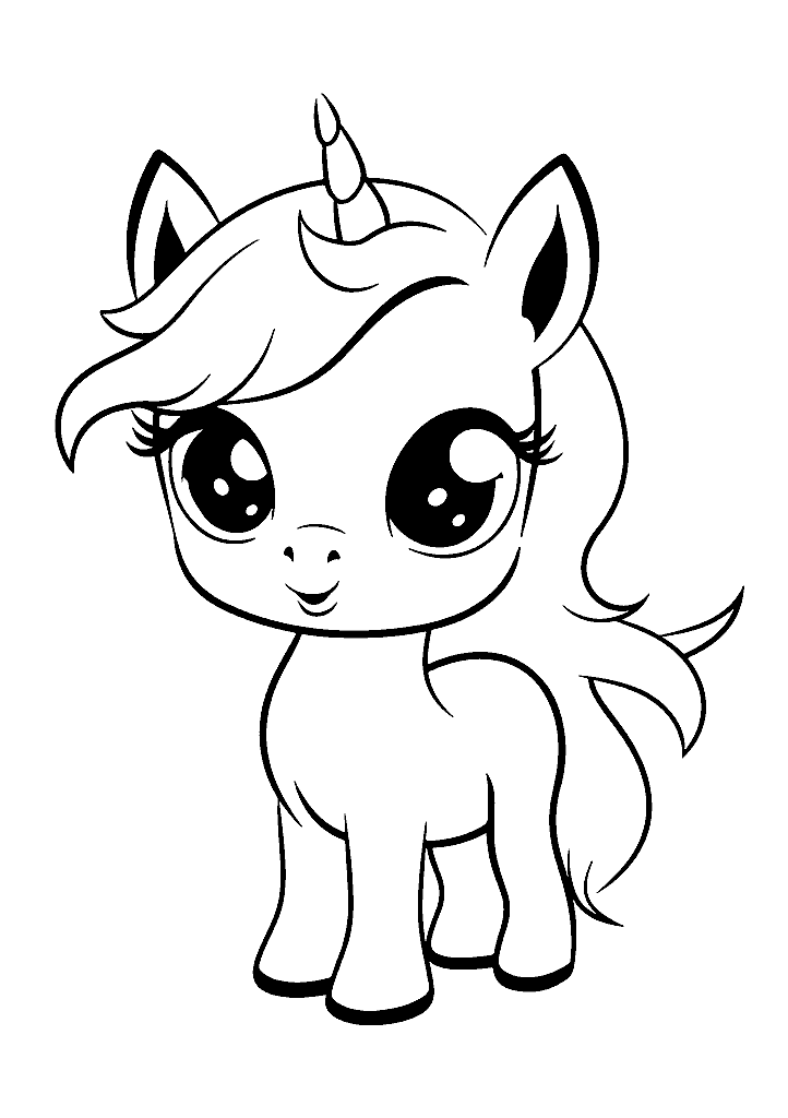 unicornio para colorir