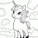 unicornio para colorir