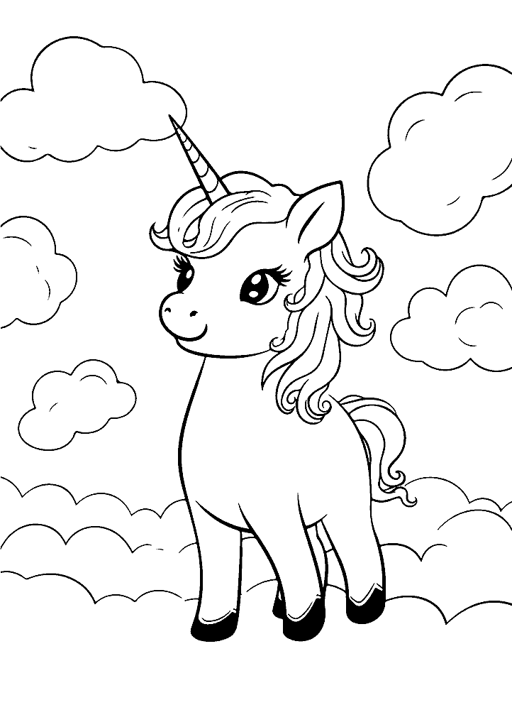 unicornio para colorir