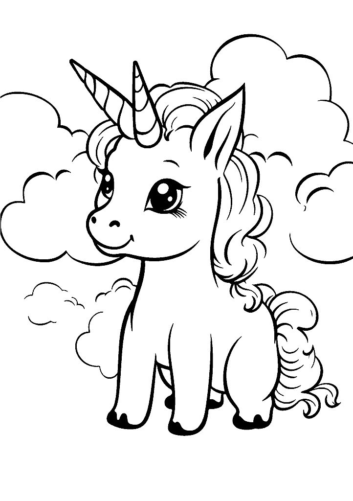 unicornio para colorir