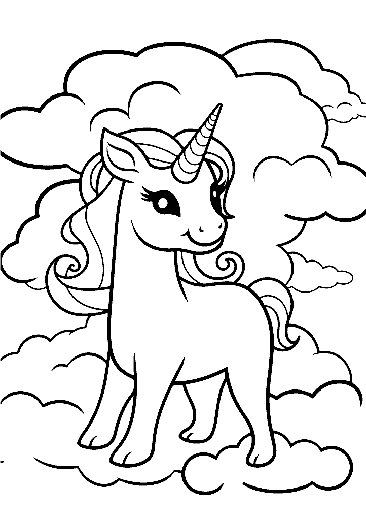 unicornio para colorir