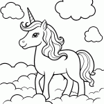 unicornio para colorir