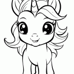 unicornio para colorir