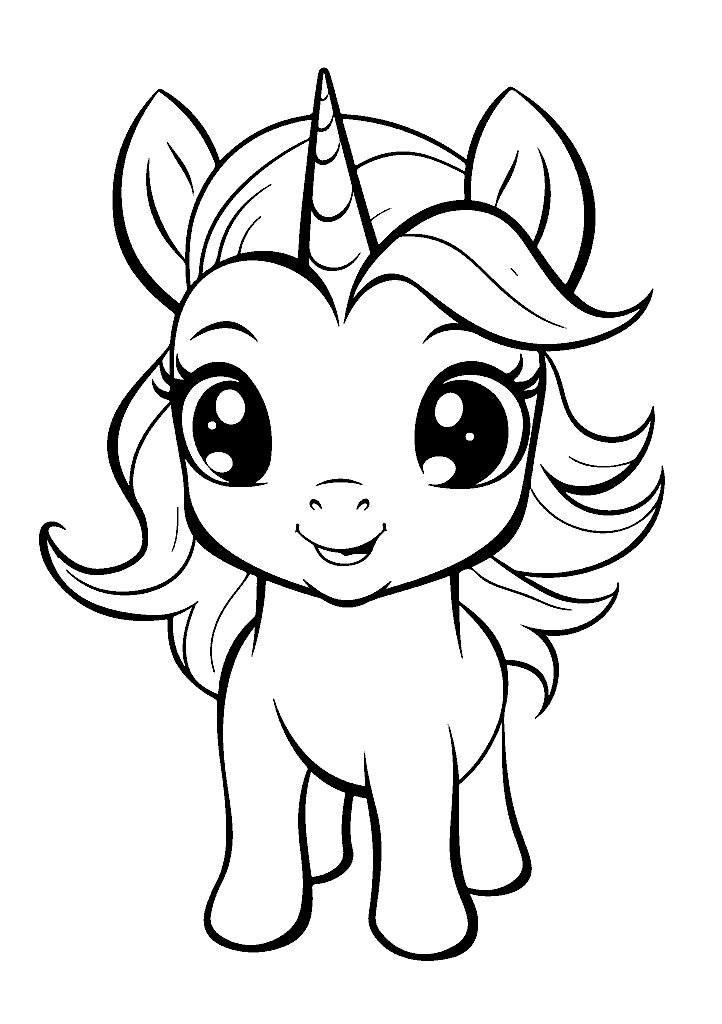 unicornio para colorir